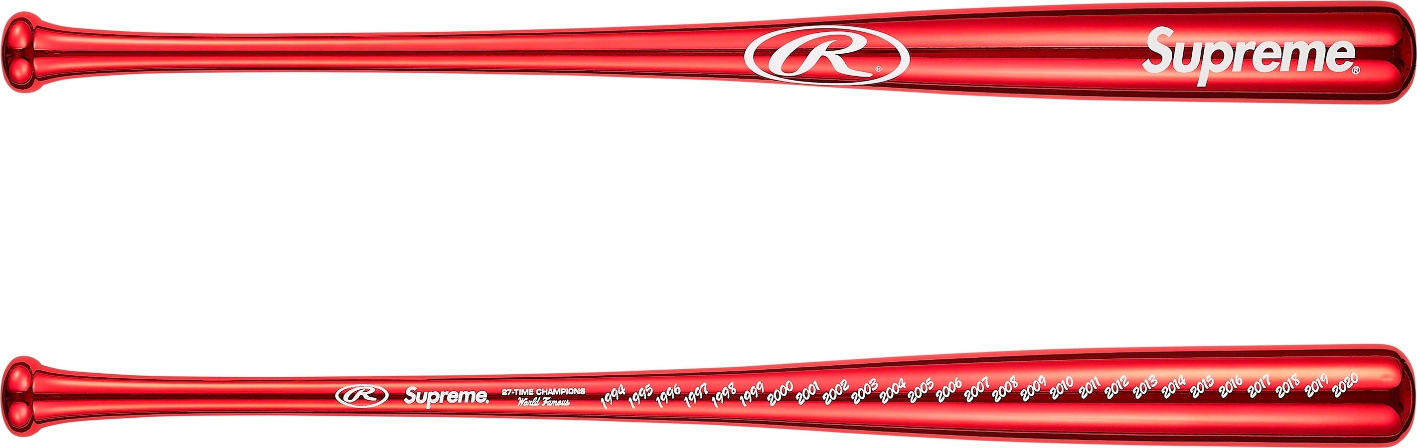 Supreme®/Rawlings® Chrome Maple Wood Baseball Bat